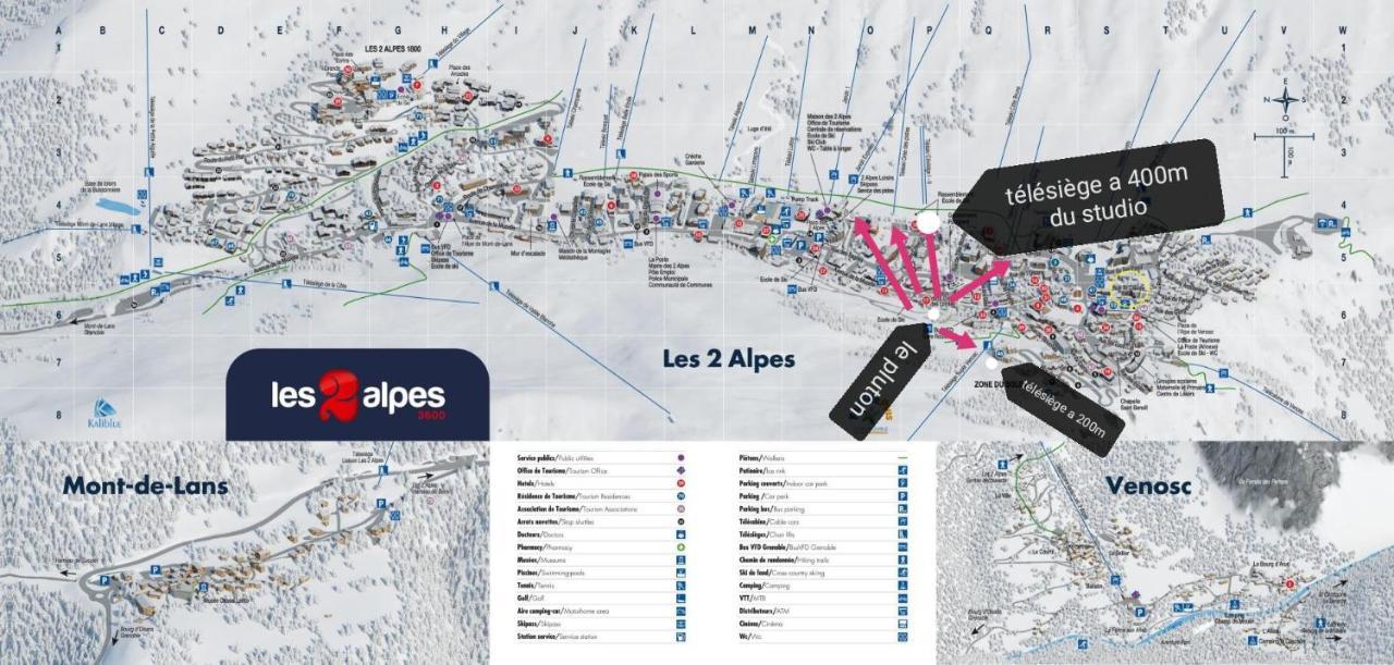 Pluton B63 Daire Les Deux Alpes Dış mekan fotoğraf